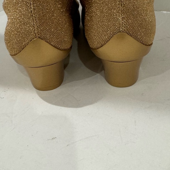 Salvatore Ferragamo Limited Edition Gold Women Boots Sz 8 - Picture 5 of 8